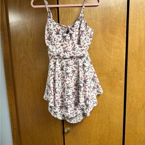 Floral Spaghetti Strap Jumper with tie back